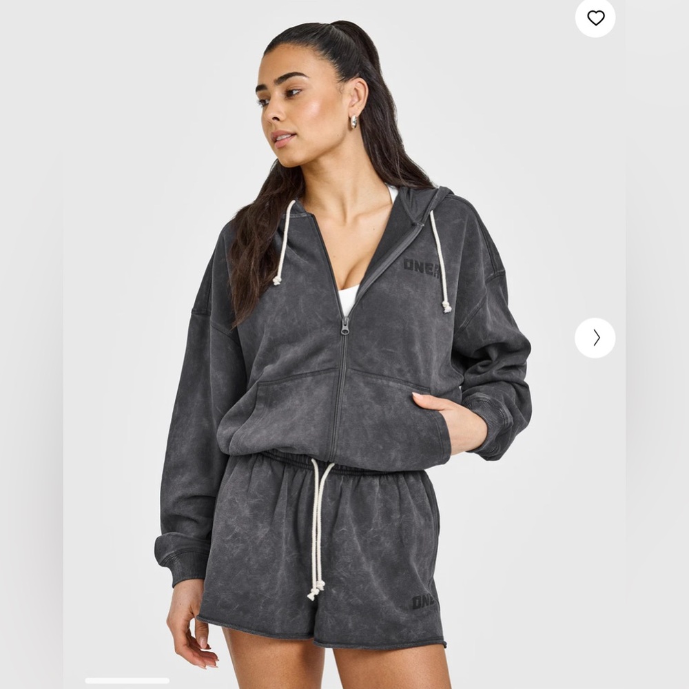 Oner active raw lounge zip hoodie